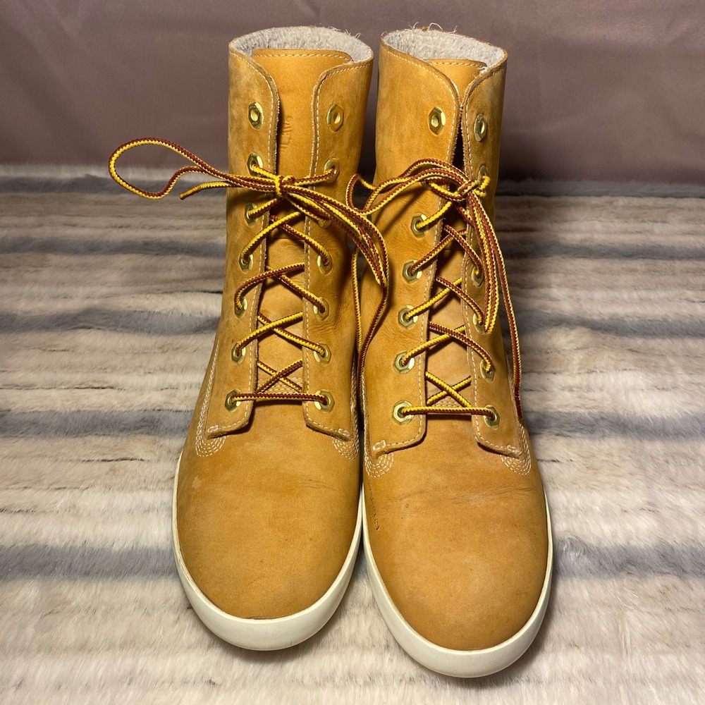 Timberland Earthkeepers‎ Glastonbury Fleece Lace-Up Boots, size 9 VGUC